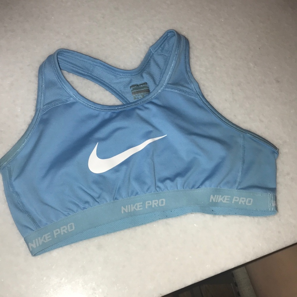 Nike Pro blue sports bra, blue xl/ women’s xs